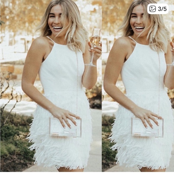 Aidan Mattox Dresses & Skirts - Aidan Mattox White Promenade  Mini Dress